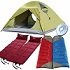 Sleepingbag and tents made of taffeta fabrics