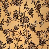 Flocked polyester pongee fabrics for decoration