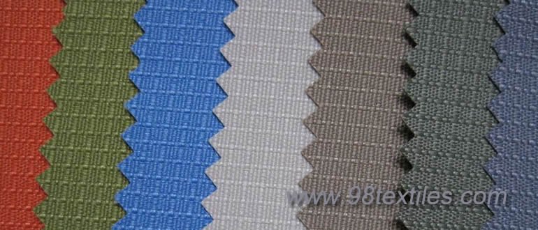 1205 anti-tear check grids polyester mylon oxford fabrics for awning luggage etc