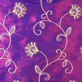 Twotone Taffeta fabrics with embroidery
