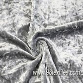 100% polyester crushed velour fabric