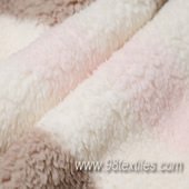 100% polyester or acrylic sliver knit printed polyester fleece fabric