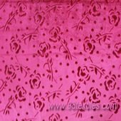 knit velour fabrics with embossed designs for apparels or decoration