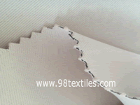 Permanent fire-resistant 3-pass blackout fabrics made of artifical polyester fiber on extra width 310cm/120