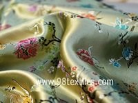 Gold Metallic Brocade Artifical fiber brocade fabrics for decoration or packaging 
