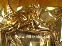 Coated metallic fabrics for decoration