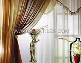 Permanent Fire-resistant polyester voile fabrics for curtain or drapery decoration